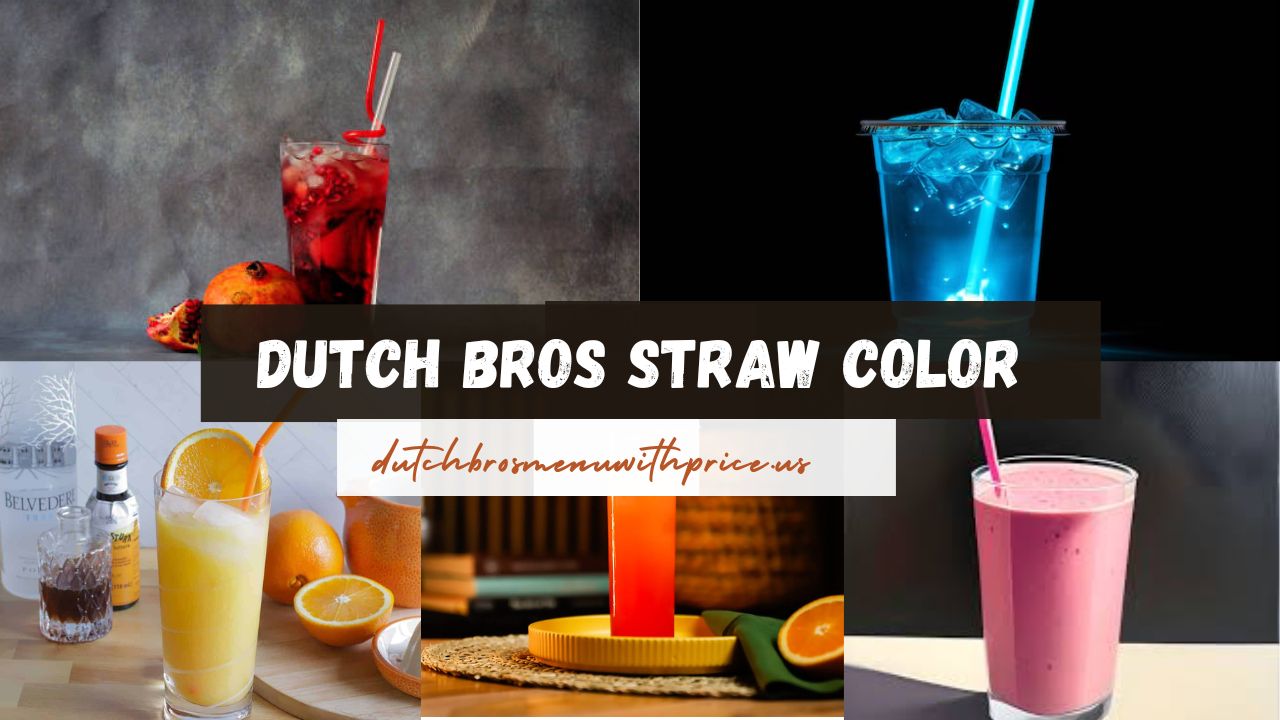 Dutch Bros Restaurant Straw